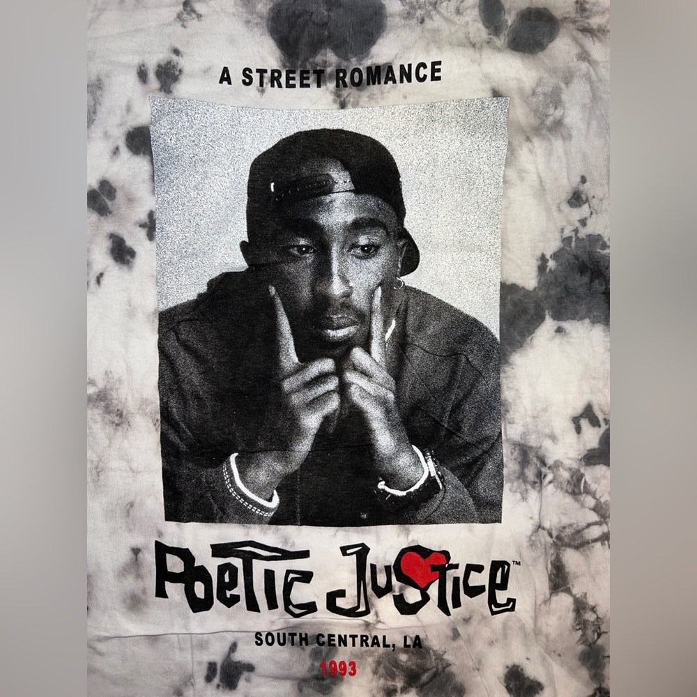 🎵 NWOT! Tupac Poetic Justice Tie Dye Tee
